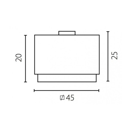 LASTRA Plafon P-3 Srebrny